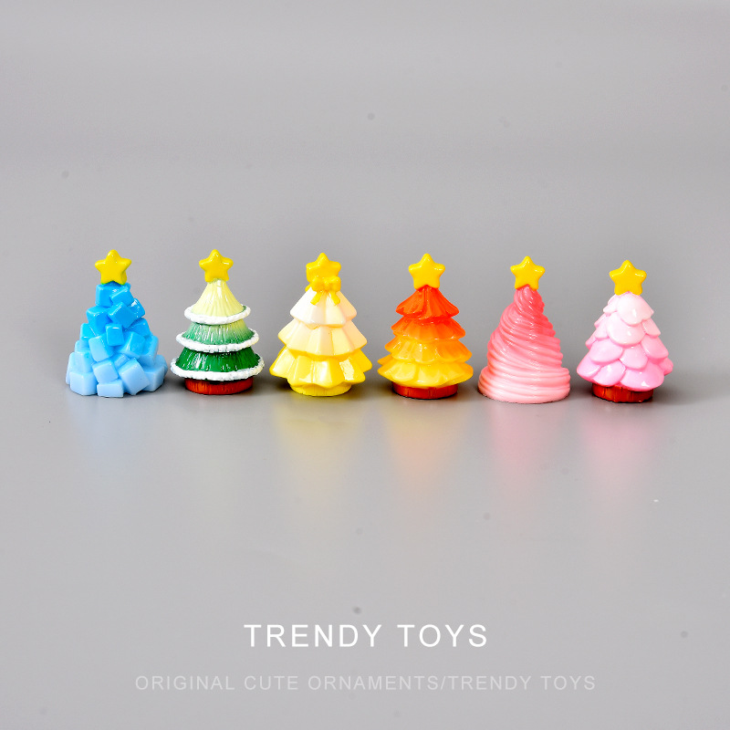 Resin Art Tree - 6pcs New Christmas Tree Accessories Micro