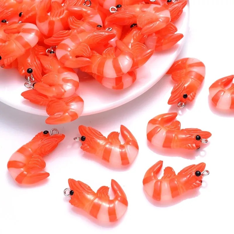 Resin Art Essentials - 10Pcs Acrylic Resin Cartoon Seafood Charms