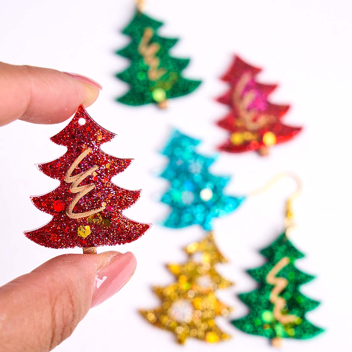 Resin Art Mold - 3D Christmas Tree Pendant Silicone Mold
