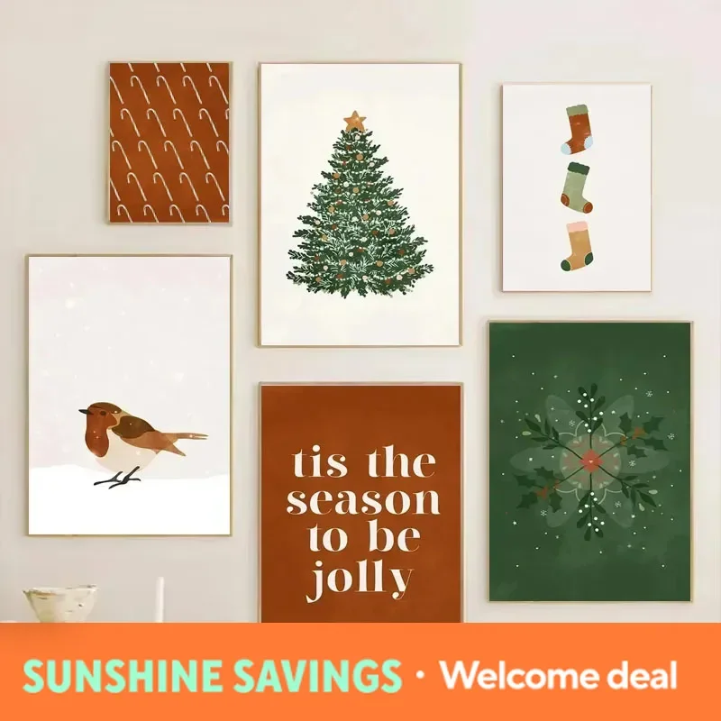 Resin Art Tree - Scandinavian Minimalist Christmas Art Wall Decor