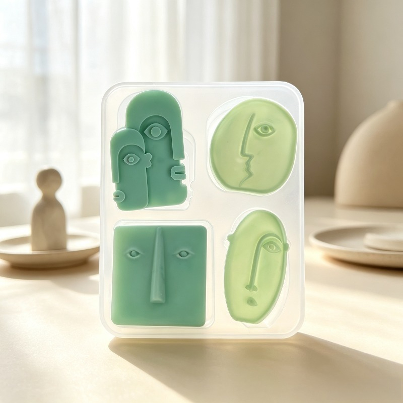 Resin Artist - Resin silicone mold, abstract human face