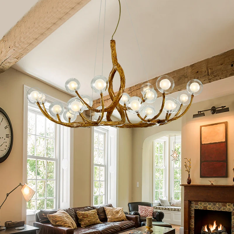 2025 Tree Branch Chandelier Lu - Resin Art Dining Table 评论和价格