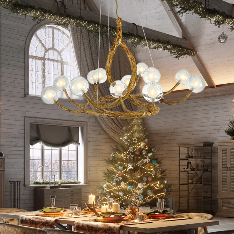 2025 Tree Branch Chandelier Lu - Resin Art Dining Table 评论和价格