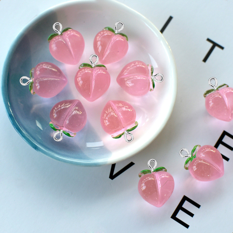 10Pcs New Transparent Peach Fl - Resin Art Essentials 评论和价格