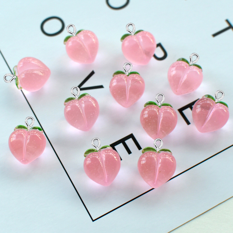 10Pcs New Transparent Peach Fl - Resin Art Essentials 评论和价格