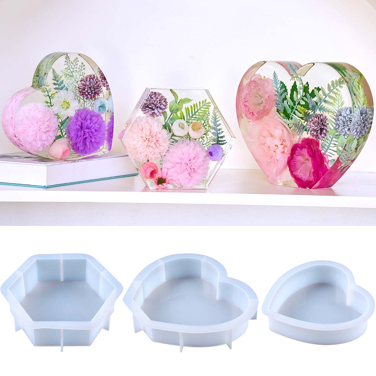 Large Love Silicone Mold DIY H - Resin Art Mold 评论和价格