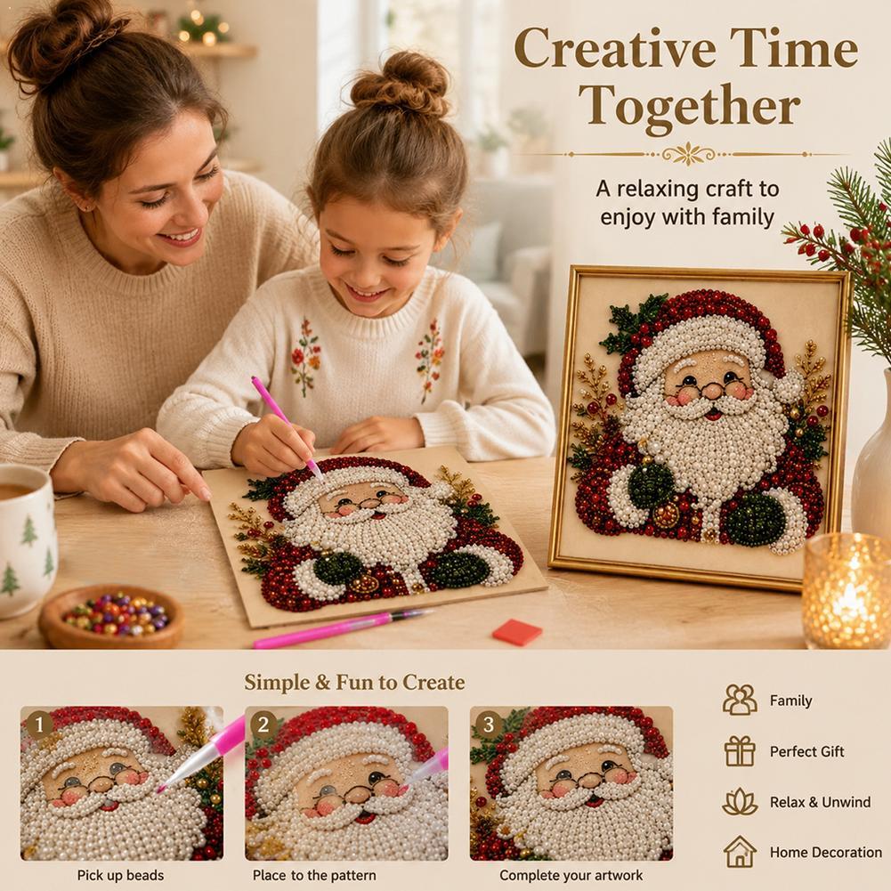 Christmas Santa Claus Pearl Ar - Resin Art Diy 评论和价格