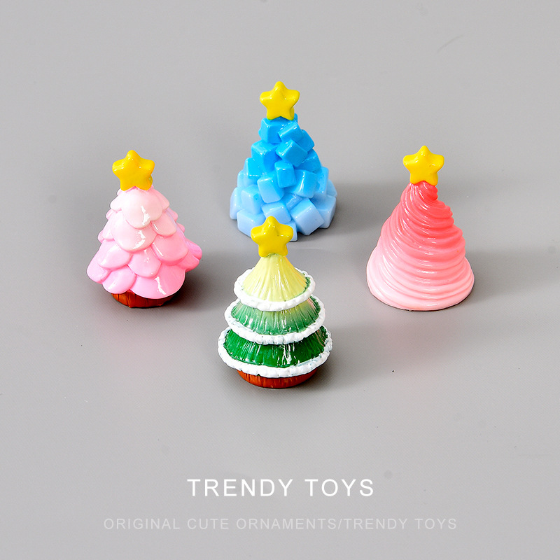 6pcs New Christmas Tree Access - Resin Art Tree 评论和价格