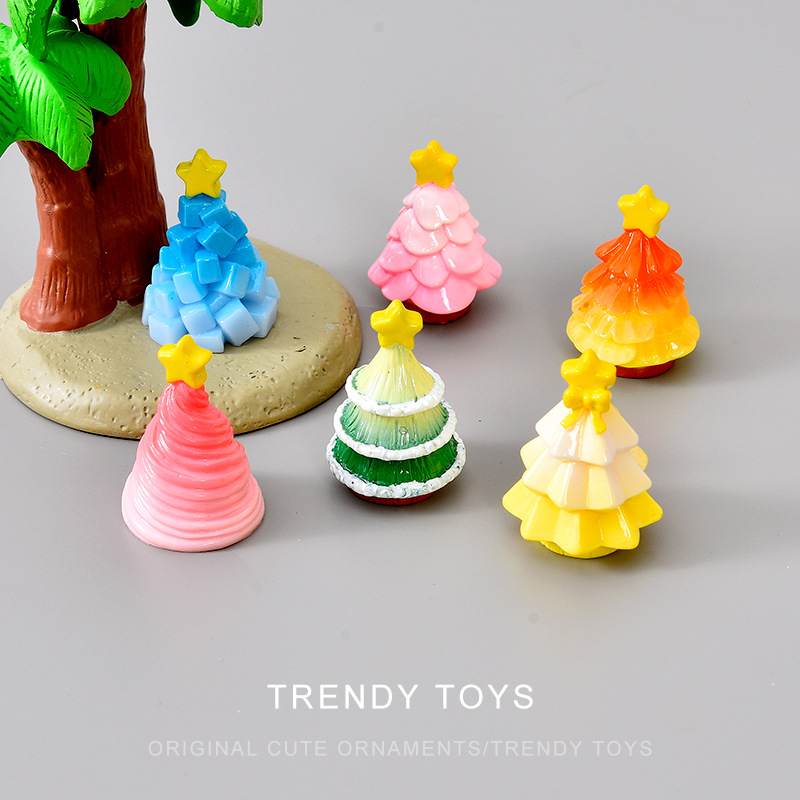 6pcs New Christmas Tree Access - Resin Art Tree 评论和价格