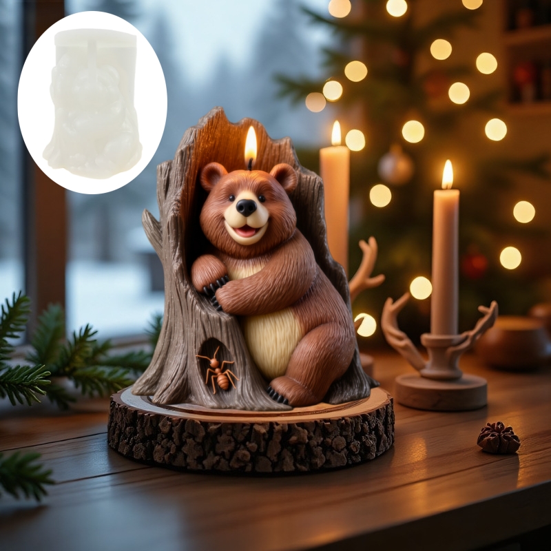Ant Picking Bear Candle Silico - Resin Art Tree 评论和价格