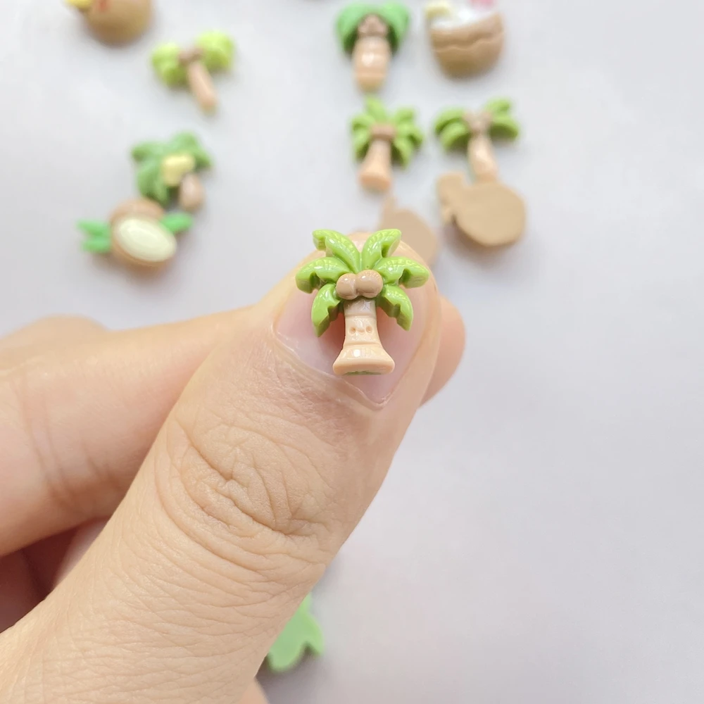 20Pcs Cute Cartoon Coconut Dri - Resin Art Tree 评论和价格