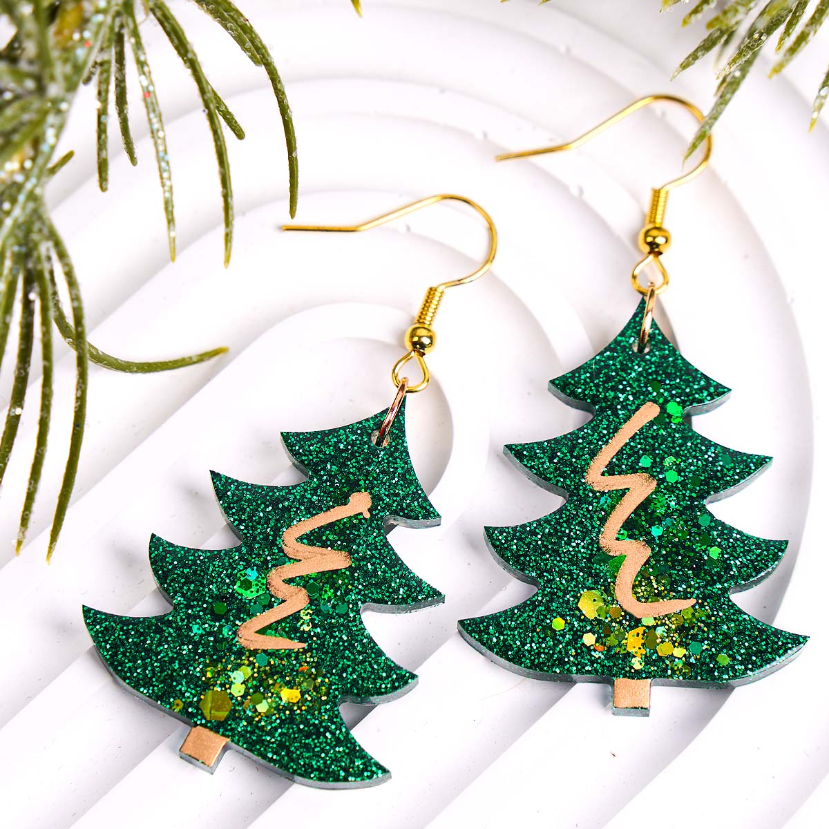 3D Christmas Tree Pendant Sili - Resin Art Mold 评论和价格