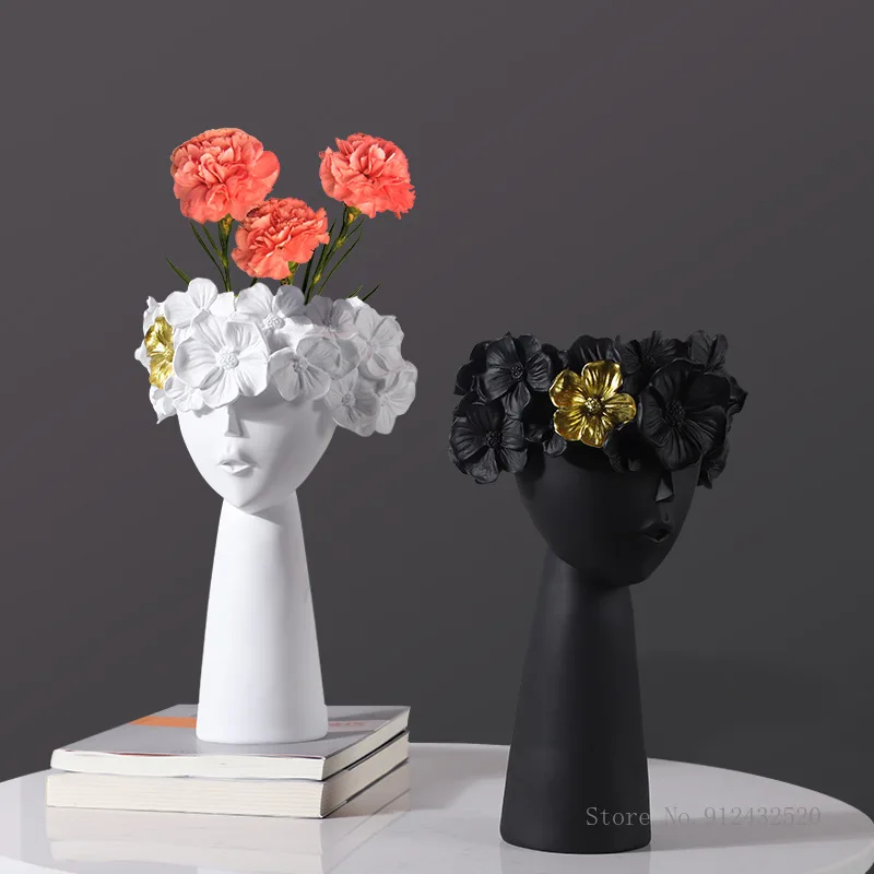 Nordic Resin Crafts Vase Ornam - Resin Art Dining Table 评论和价格