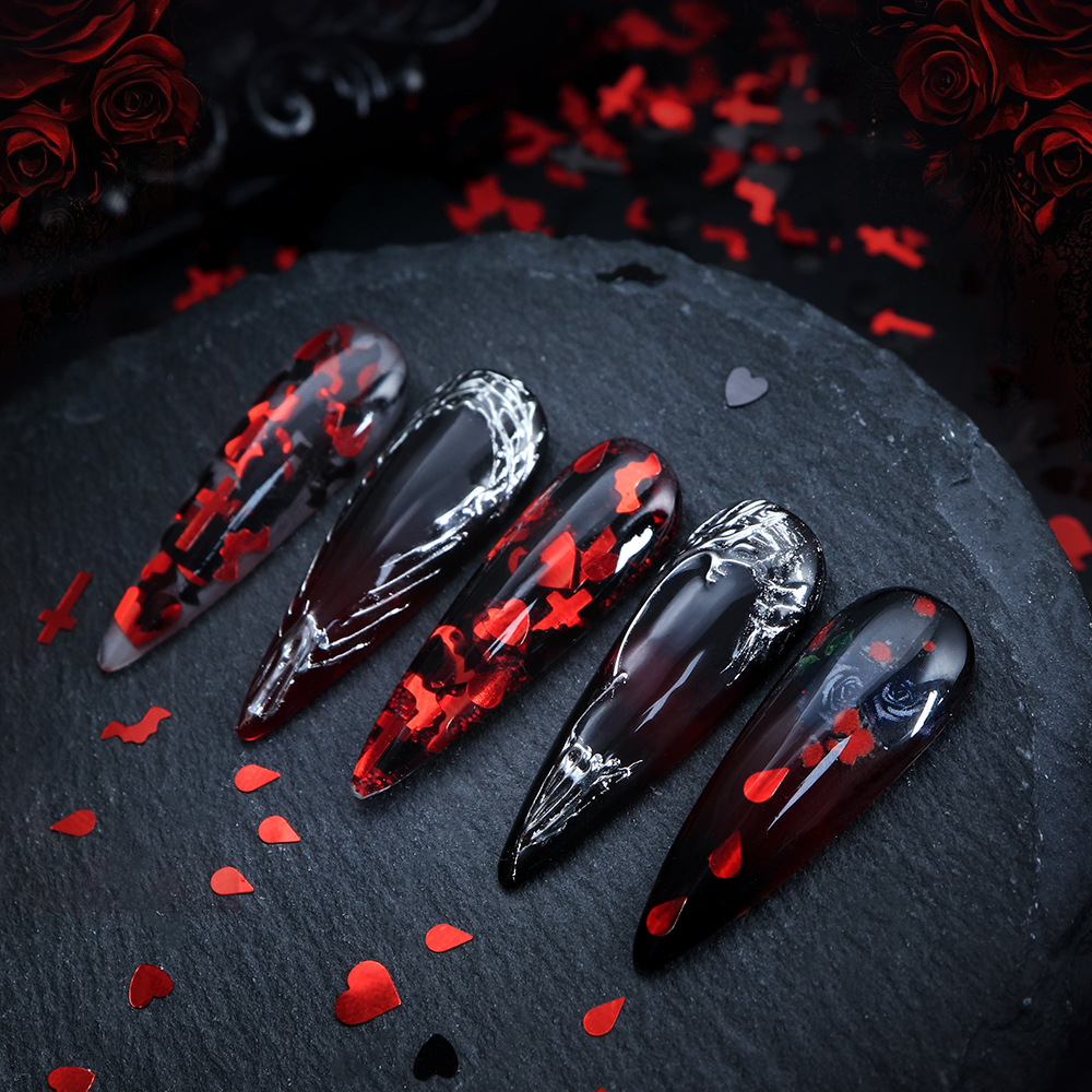 Halloween Nail Sequins 5g –Bat - Mica Flake Resin 评论和价格