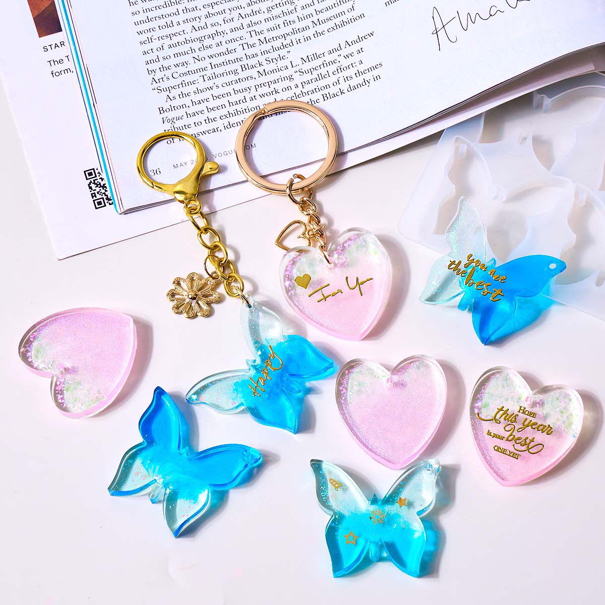 Six-hole with Holes Earring Si - Resin Art Mold 评论和价格