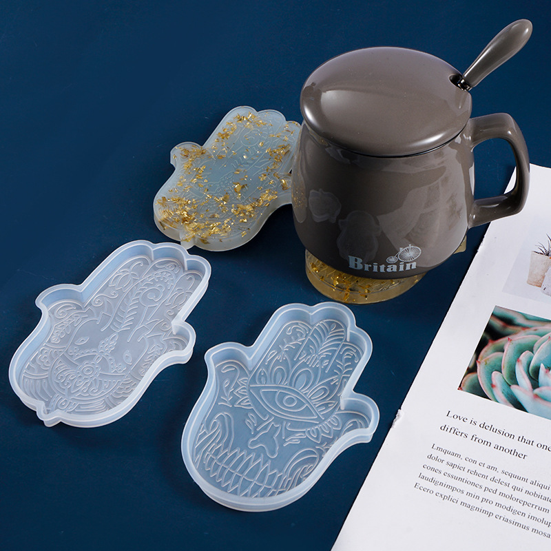 1 Pcs DIY Coaster Hand of Fati - Resin Art Mold 评论和价格