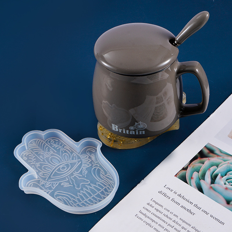 1 Pcs DIY Coaster Hand of Fati - Resin Art Mold 评论和价格