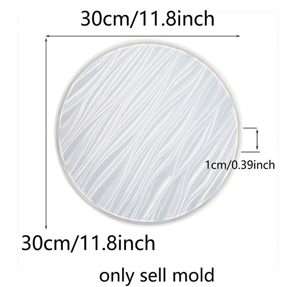 Large Round Tray Silicone Mold - Resin Art Glue 评论和价格