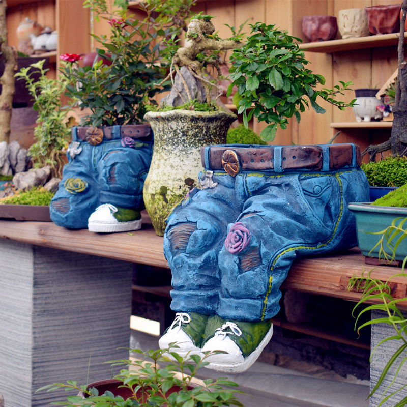 Resin Garden Denim Plant Pots  - Resin Artist 评论和价格