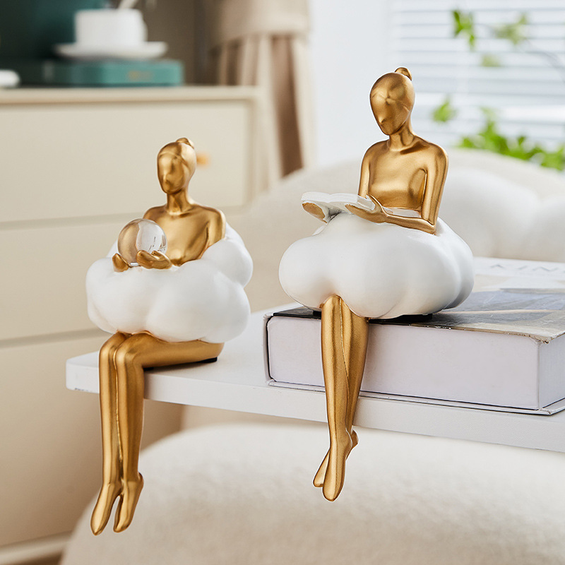 Ballet Girl Cloud Abstract Art - Resin Art Dining Table 评论和价格