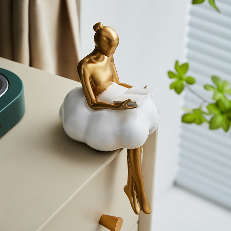Ballet Girl Cloud Abstract Art - Resin Art Dining Table 评论和价格
