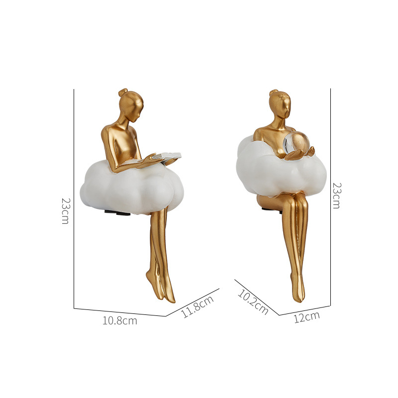 Ballet Girl Cloud Abstract Art - Resin Art Dining Table 评论和价格