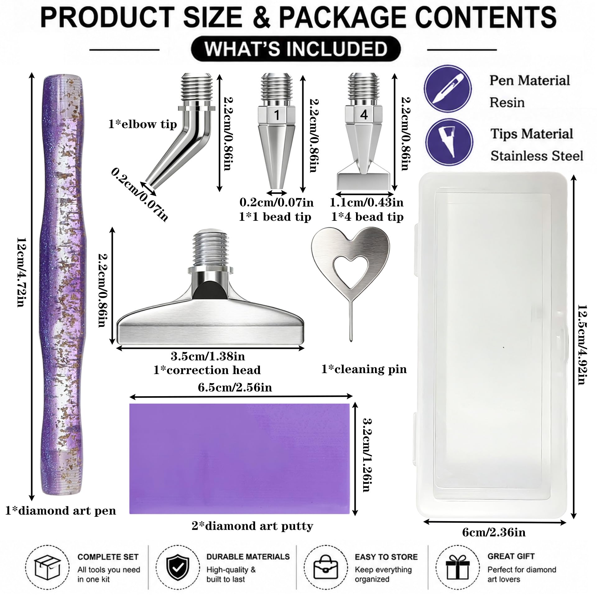 Diamond painting art pen, with - Resin Art Diy 评论和价格