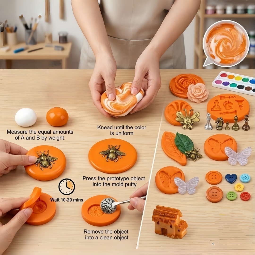 Silicone Putty DIY Crafting Se - Resin Art Mold 评论和价格