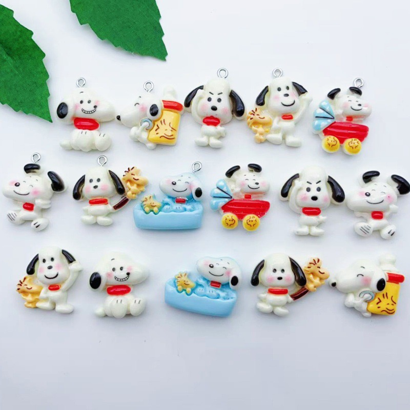 12pcs resin cartoon dog pendan - Resin Art Essentials 评论和价格