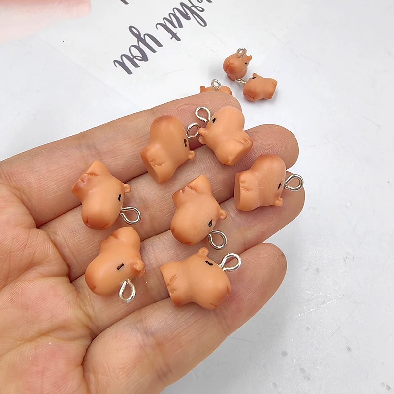 10pcs Cute Small Capybara Char - Resin Art Essentials 评论和价格