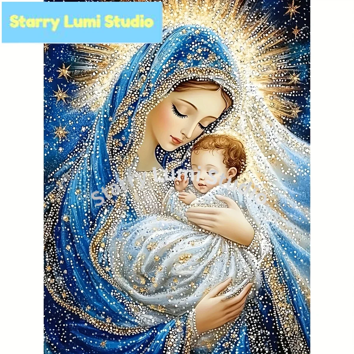 5D DIY Blessed by the Virgin M - Resin Art Mary 评论和价格