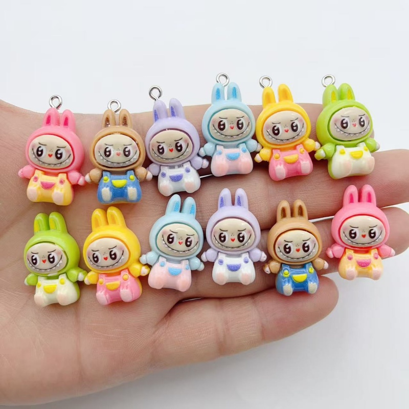 10Pcs Kawaii Rabbit Strawberry - Resin Art Essentials 评论和价格