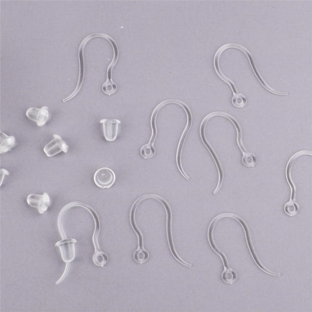 40pcs Clear Plastic Earring Ho - Resin Art Essentials 评论和价格