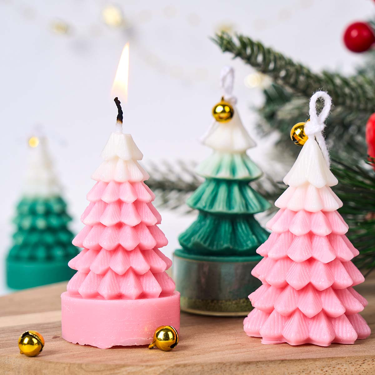 3D Christmas Tree Silicone Can - Resin Art Tree 评论和价格