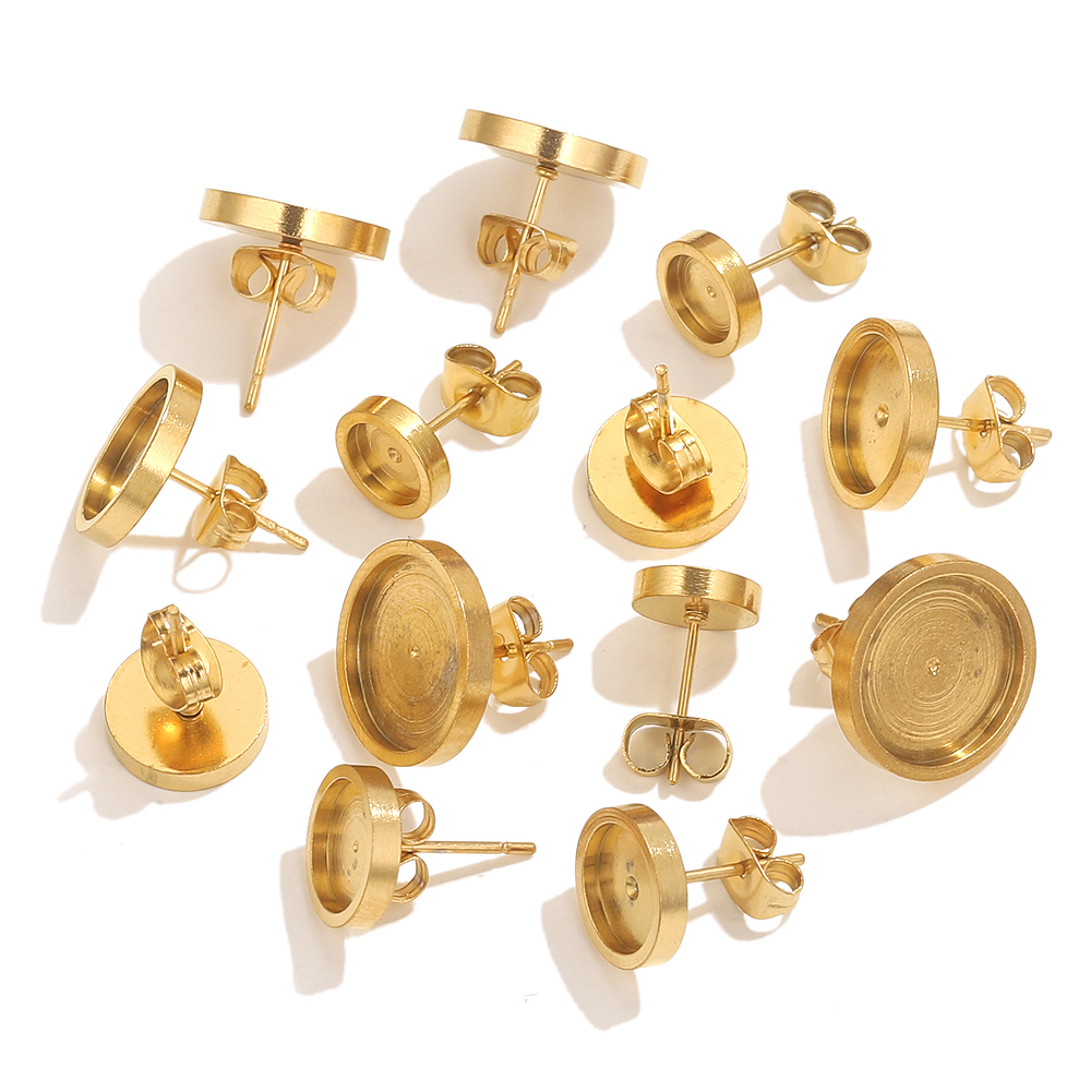 10pcs Stainless Steel Gold Ear - Resin Art Essentials 评论和价格