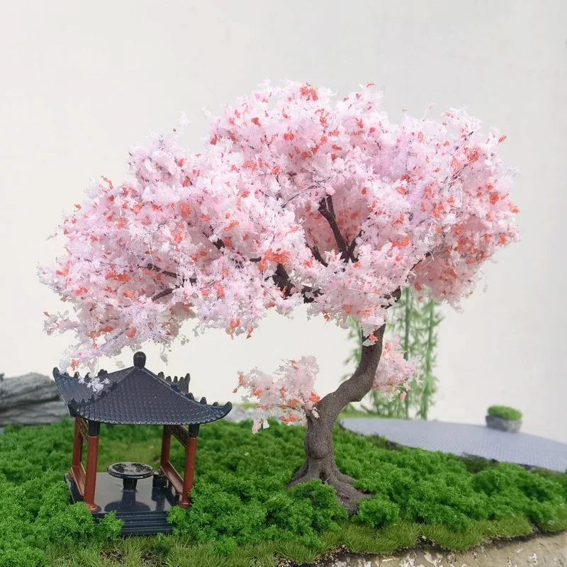 Model Cherry Tree Bending Shap - Resin Art Tree 评论和价格